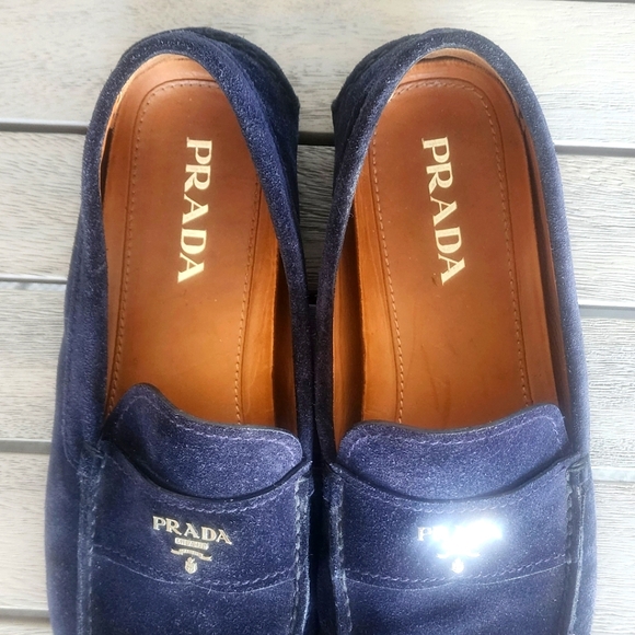 PRADA | Men's Suede Driver Loafers | SZ 9.5 - Picture 3 of 8